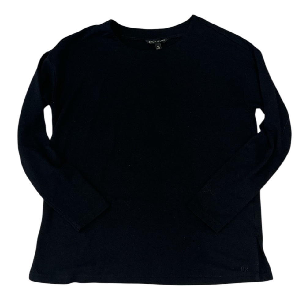 Women’s Banana Republic Black Medium Crew Neck Longsleeve Sweater Normcore Goth